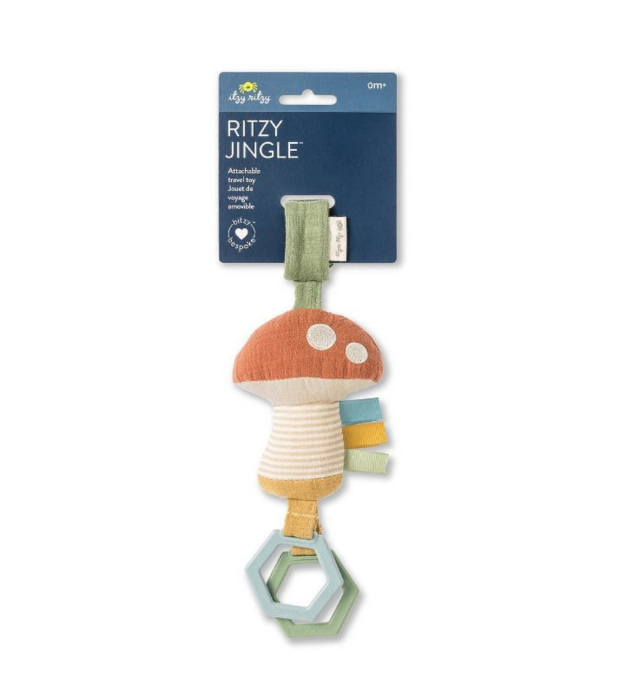 Itzy Ritzy Jingle Attachable Travel Toy, Mushroom