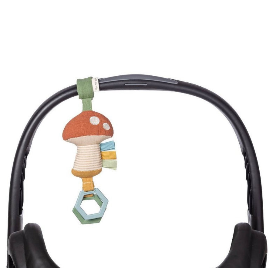 Itzy Ritzy Jingle Attachable Travel Toy, Mushroom