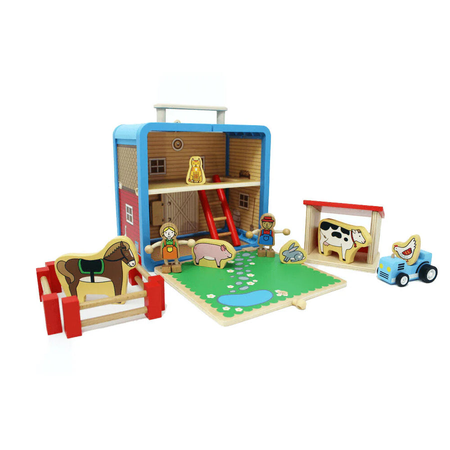 Barnyard Suitcase Play Set