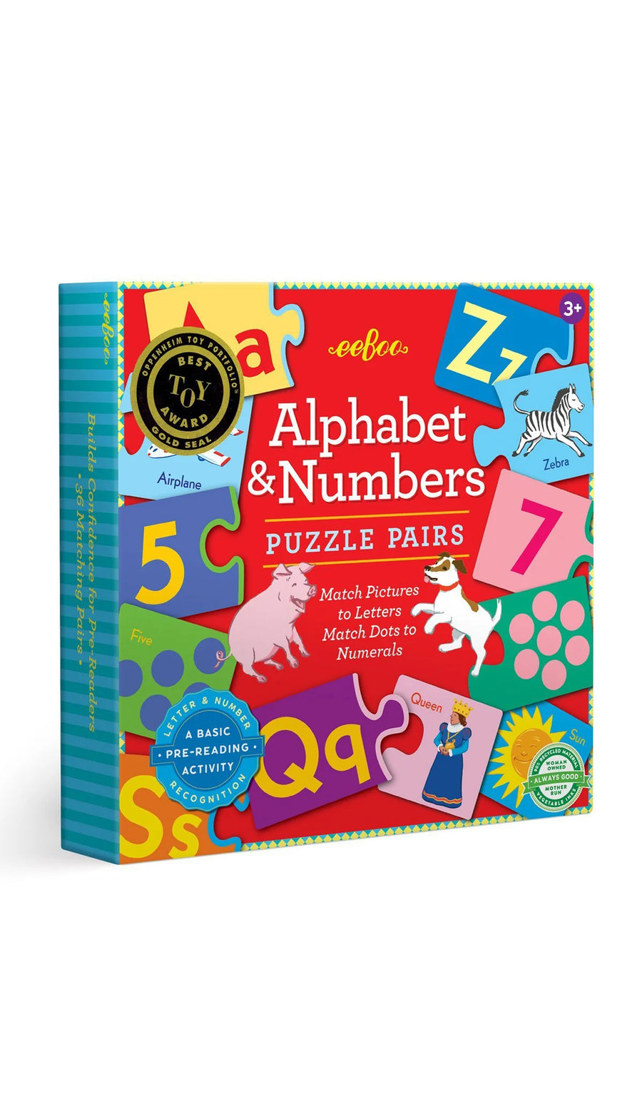 Puzzle Pairs: Alphabet and Numbers