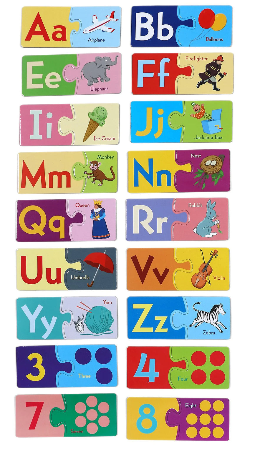 Puzzle Pairs: Alphabet and Numbers