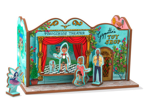 Pinocchio's Puppet Theater Book & Playset (Mini Set)