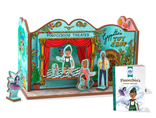 Pinocchio's Puppet Theater Book & Playset (Mini Set)