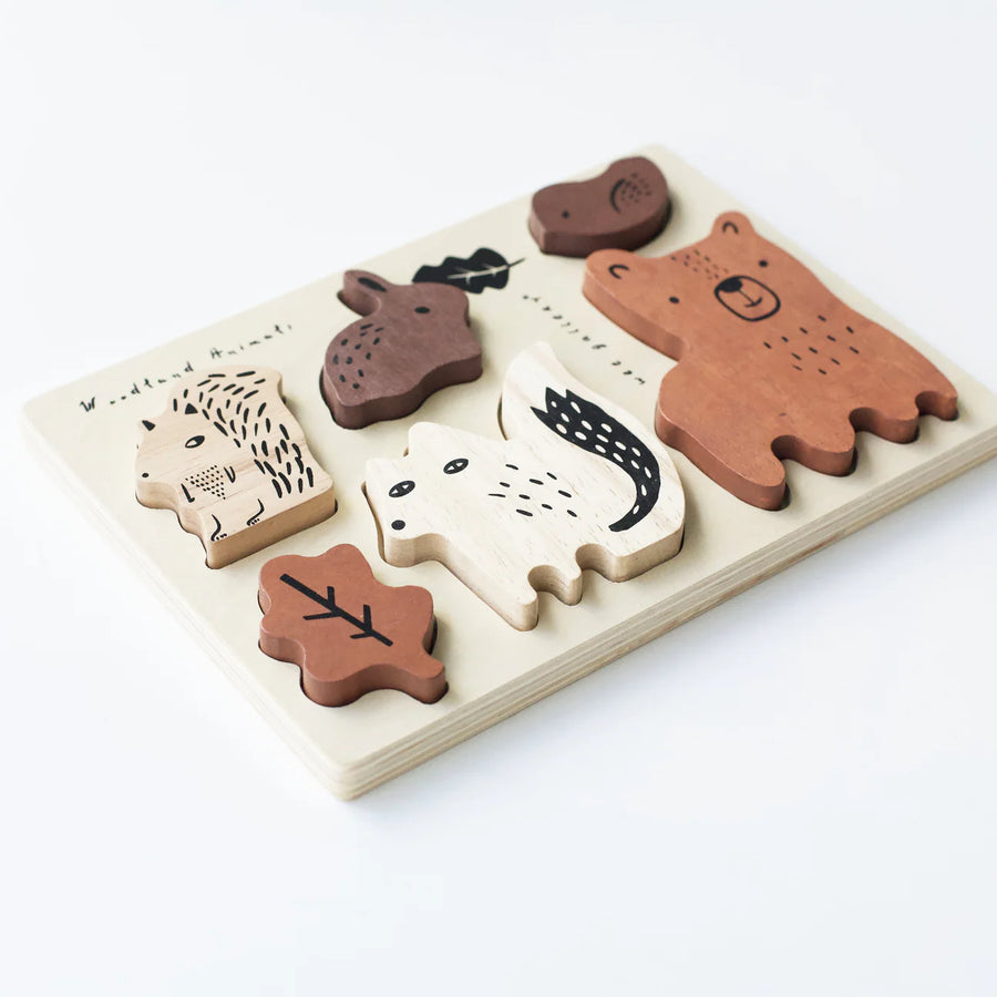 Wooden Tray Puzzle | Woodland Animals