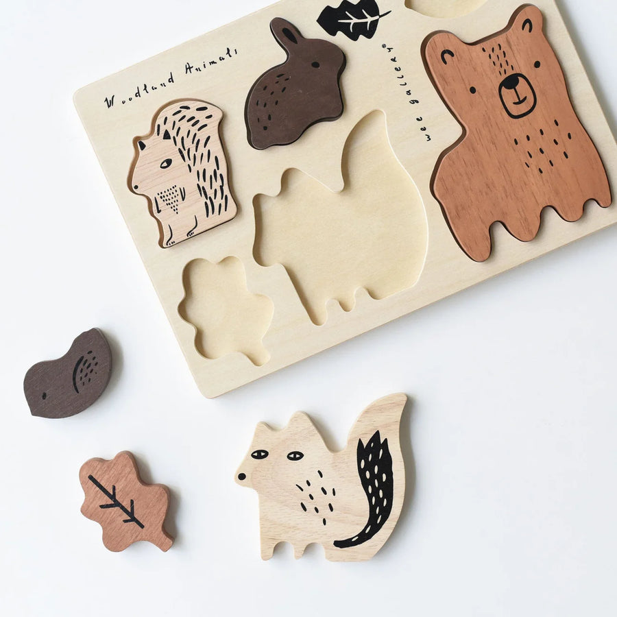 Wooden Tray Puzzle | Woodland Animals