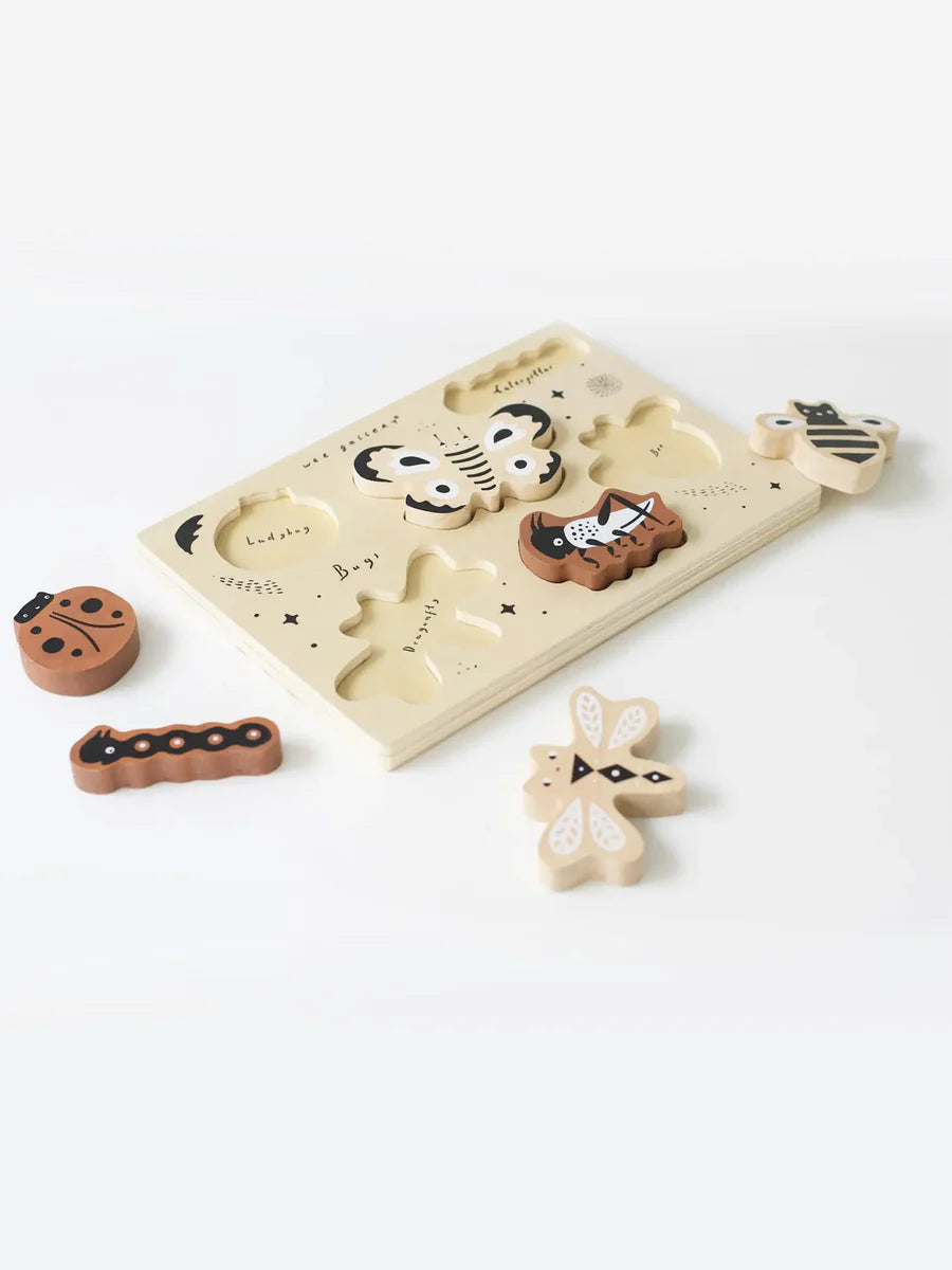 Wooden Tray Puzzle | Bugs