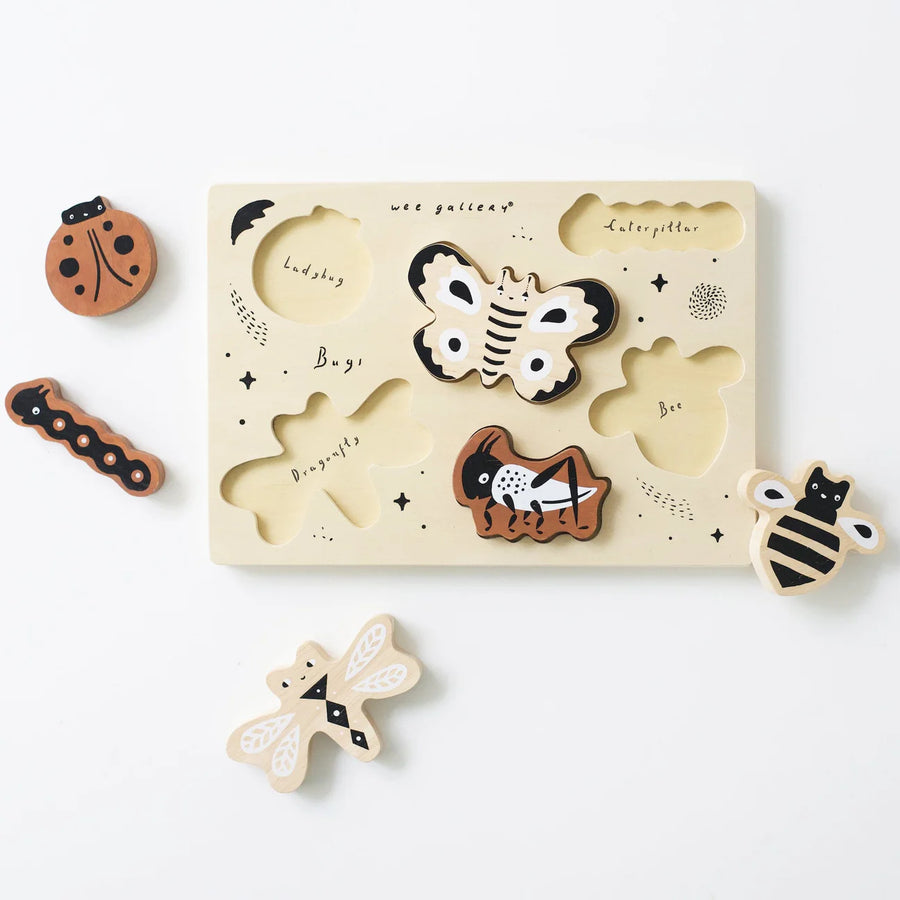 Wooden Tray Puzzle | Bugs