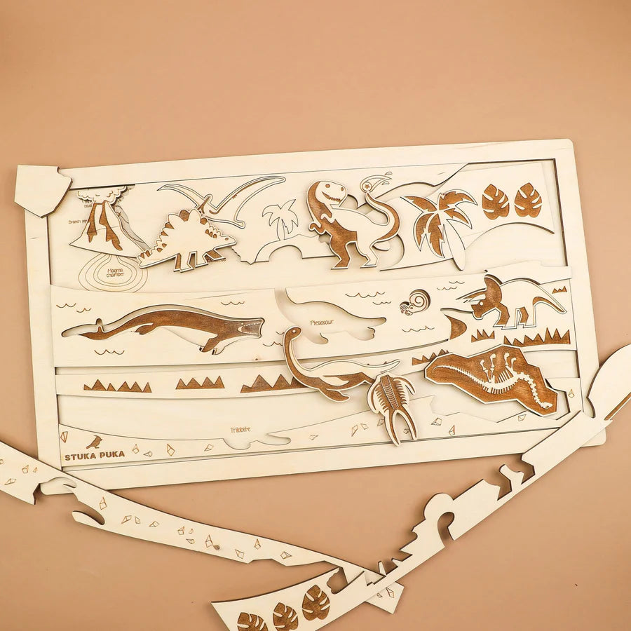 Dino World Wooden Puzzle