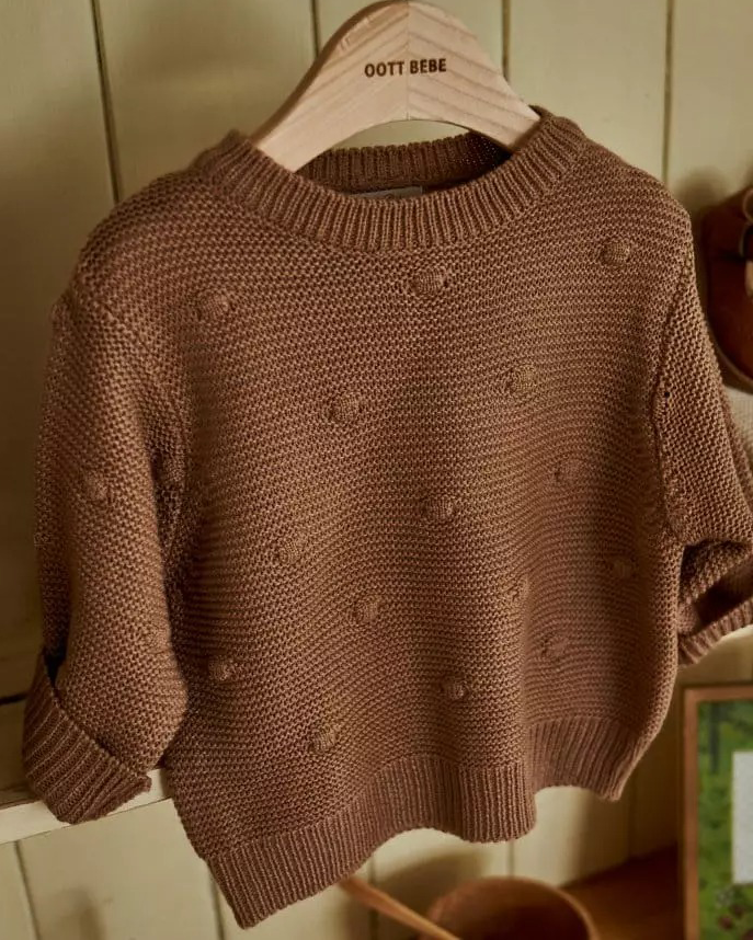 Pom Knit Sweater