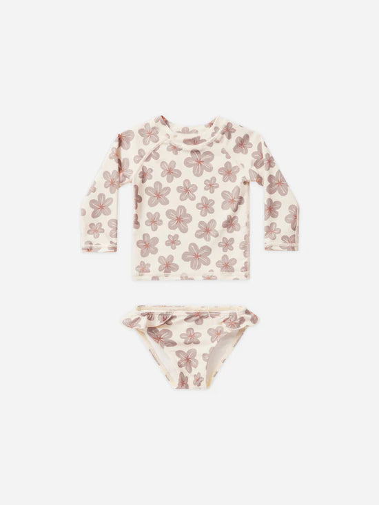 Maryn Rash Guard Set | Hibiscus