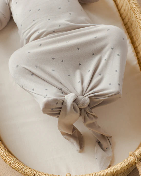 Knotted Baby Gown + Hat Set | Stars