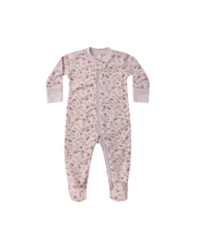 floral baby footsie 