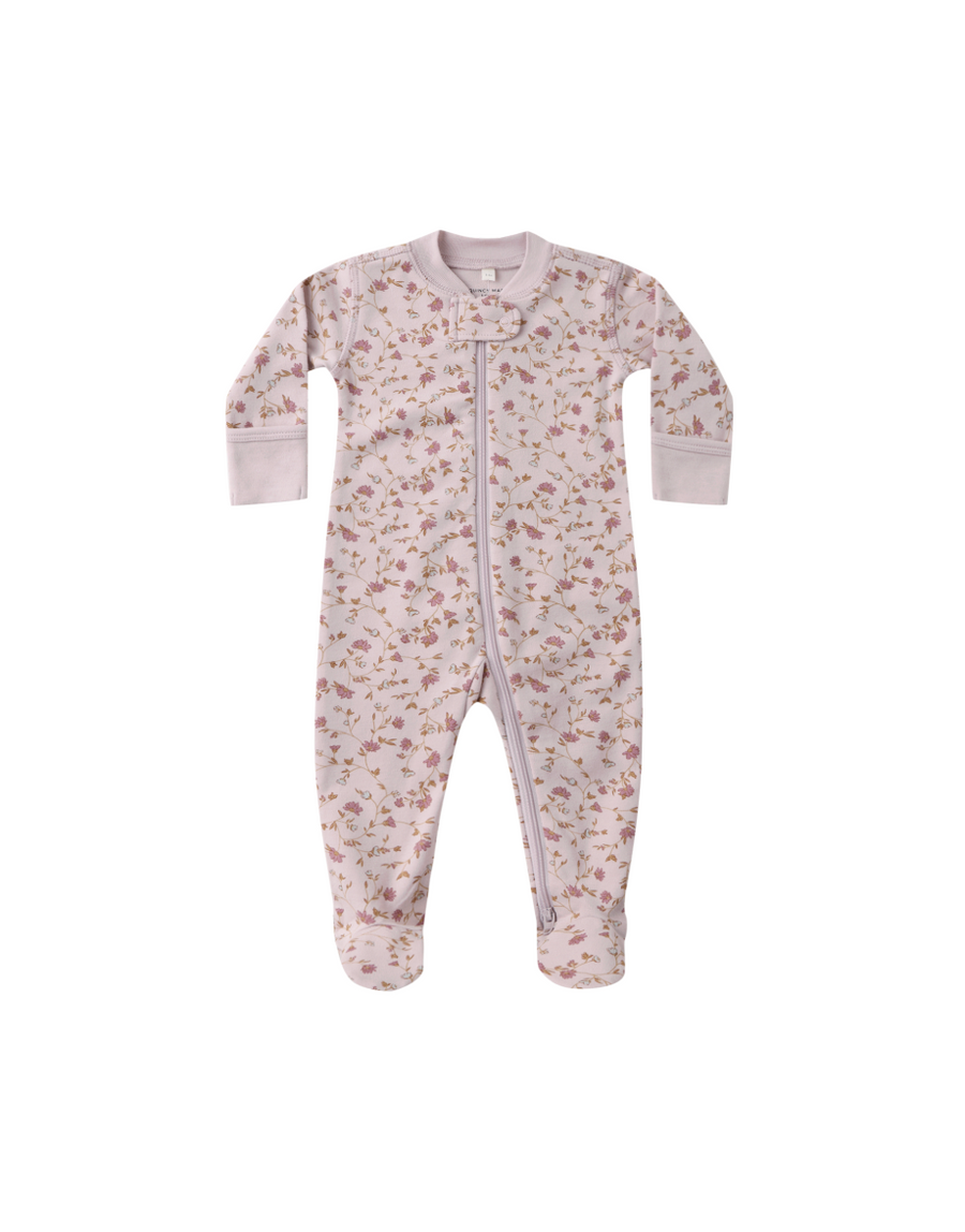 floral baby footsie 