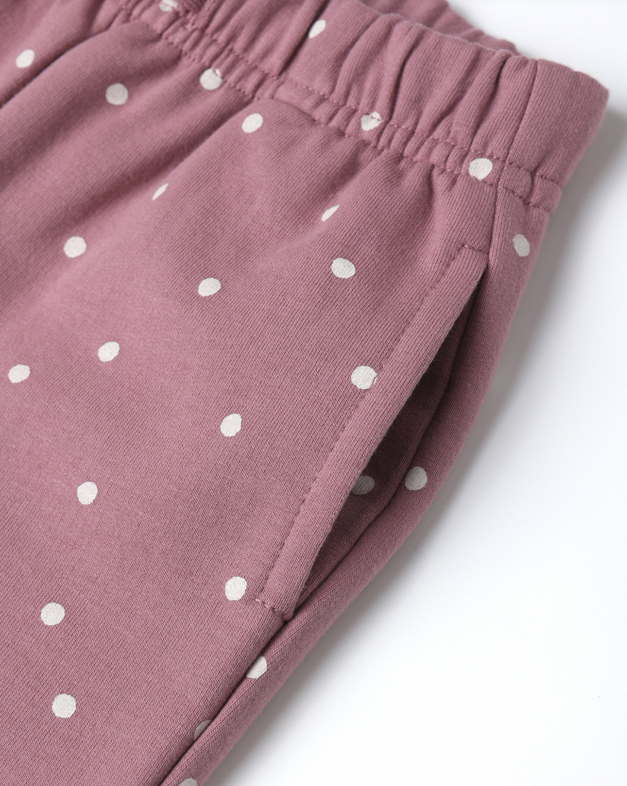 Relaxed Fleece Sweatpant | Polka Dot