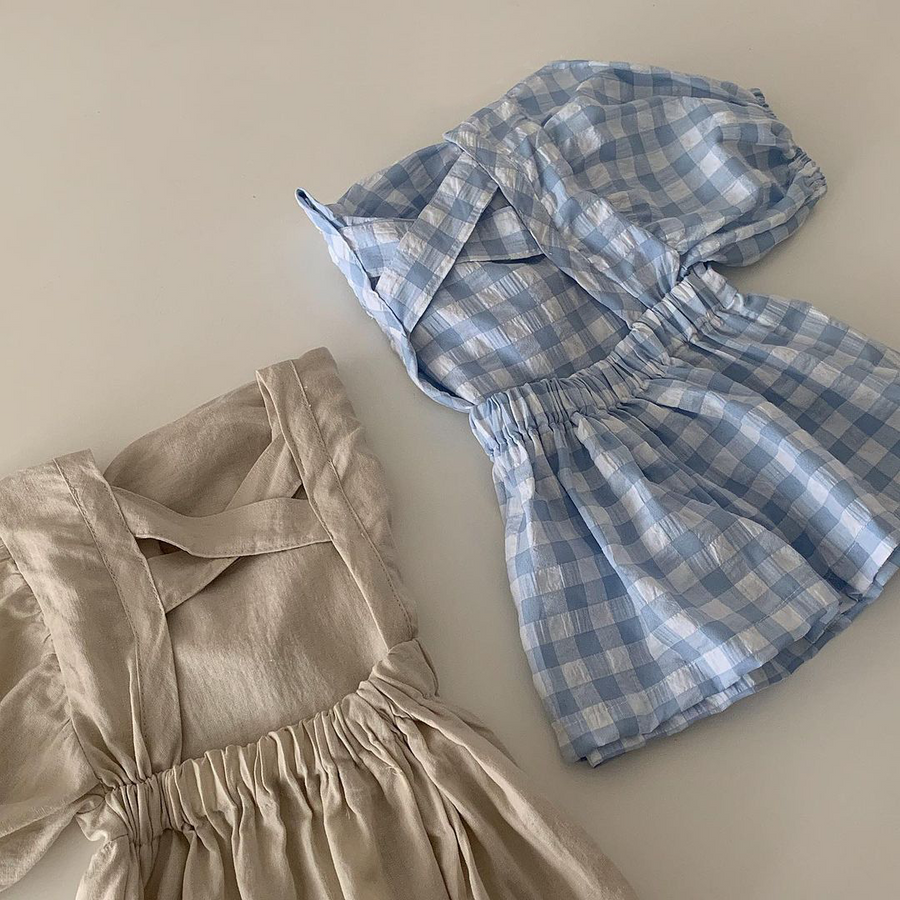 Balloon Cross Back Top Bottom Set