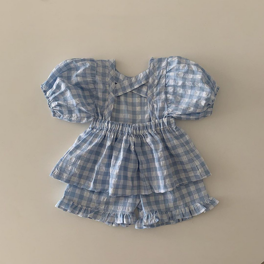 Balloon Cross Back Top Bottom Set