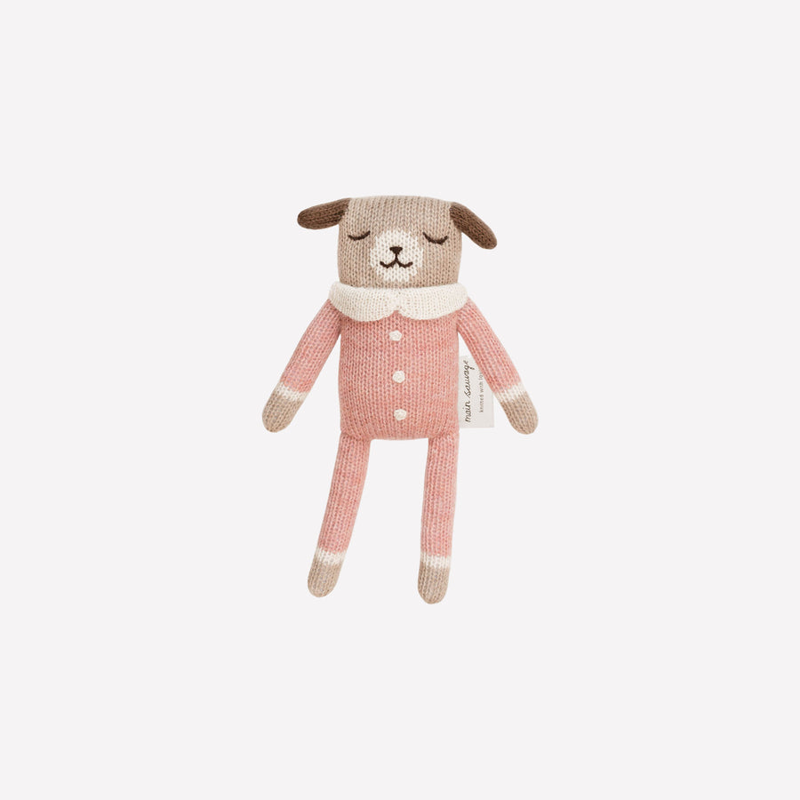 Puppy Soft Toy in Rose Jumpsuit