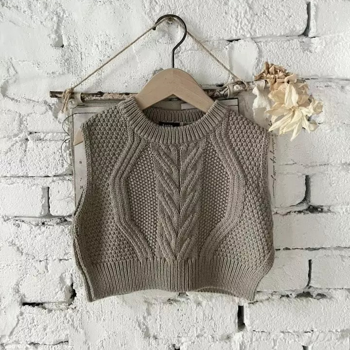 Almond Knit Vest