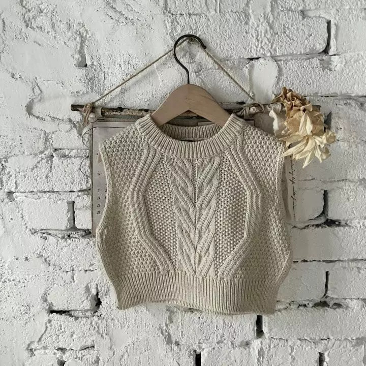 Almond Knit Vest