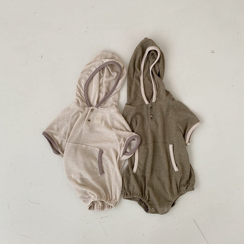 Linen Hoody Bodysuit