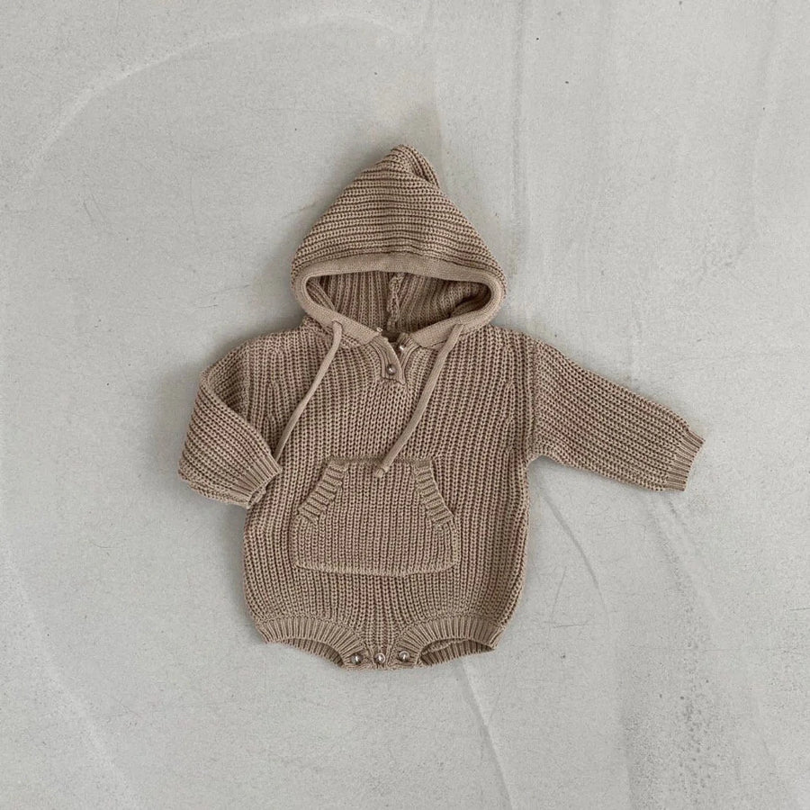 Hooded Knit Bodysuit