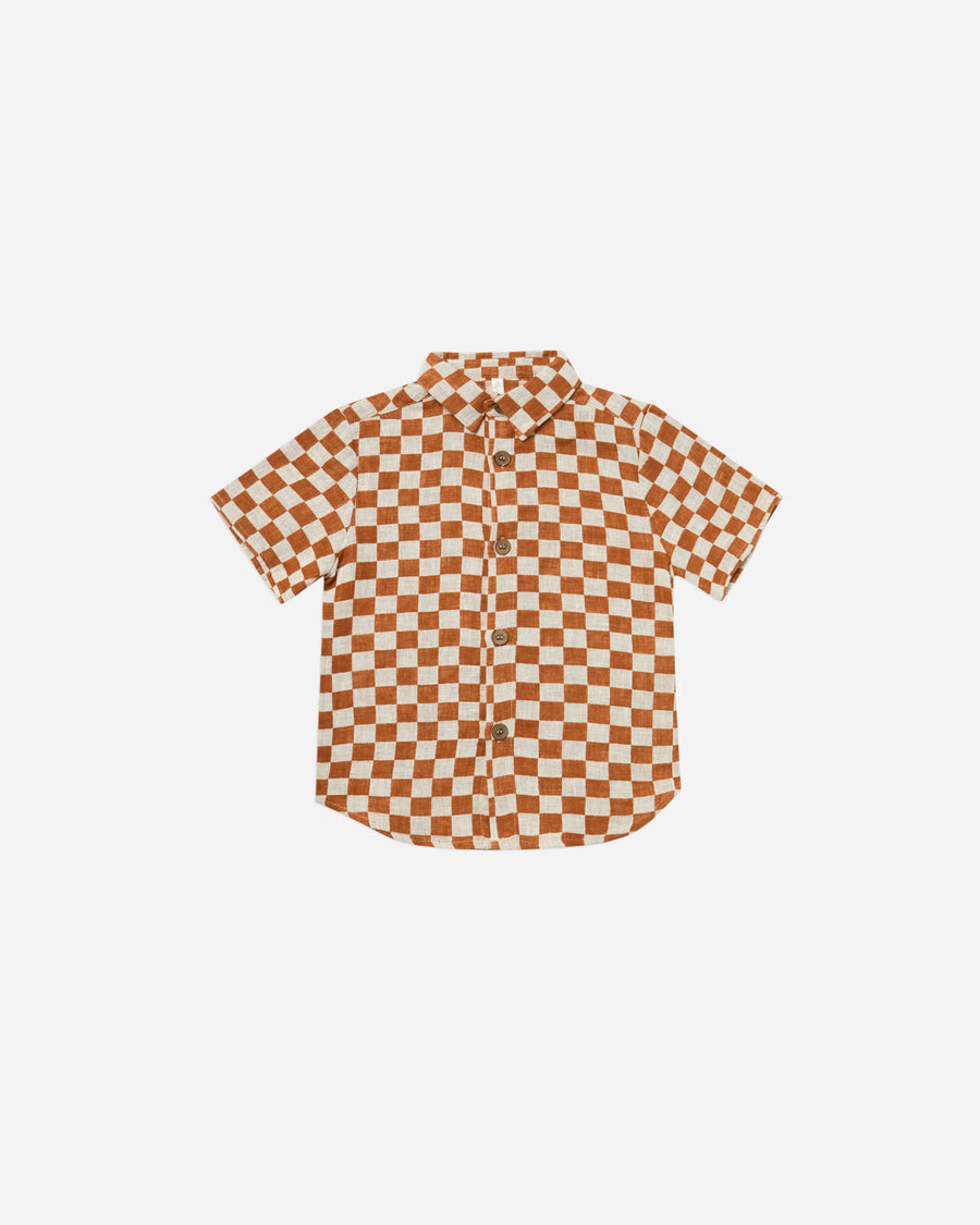 Collared Shirt | Rust Check – Wild Little Heart