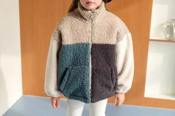 Cozy Color Zip-up Jacket