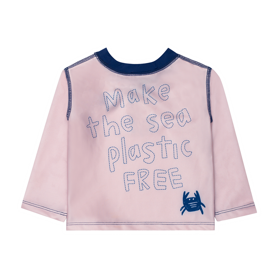 Make The Sea Plastic Free Pink Rashguard