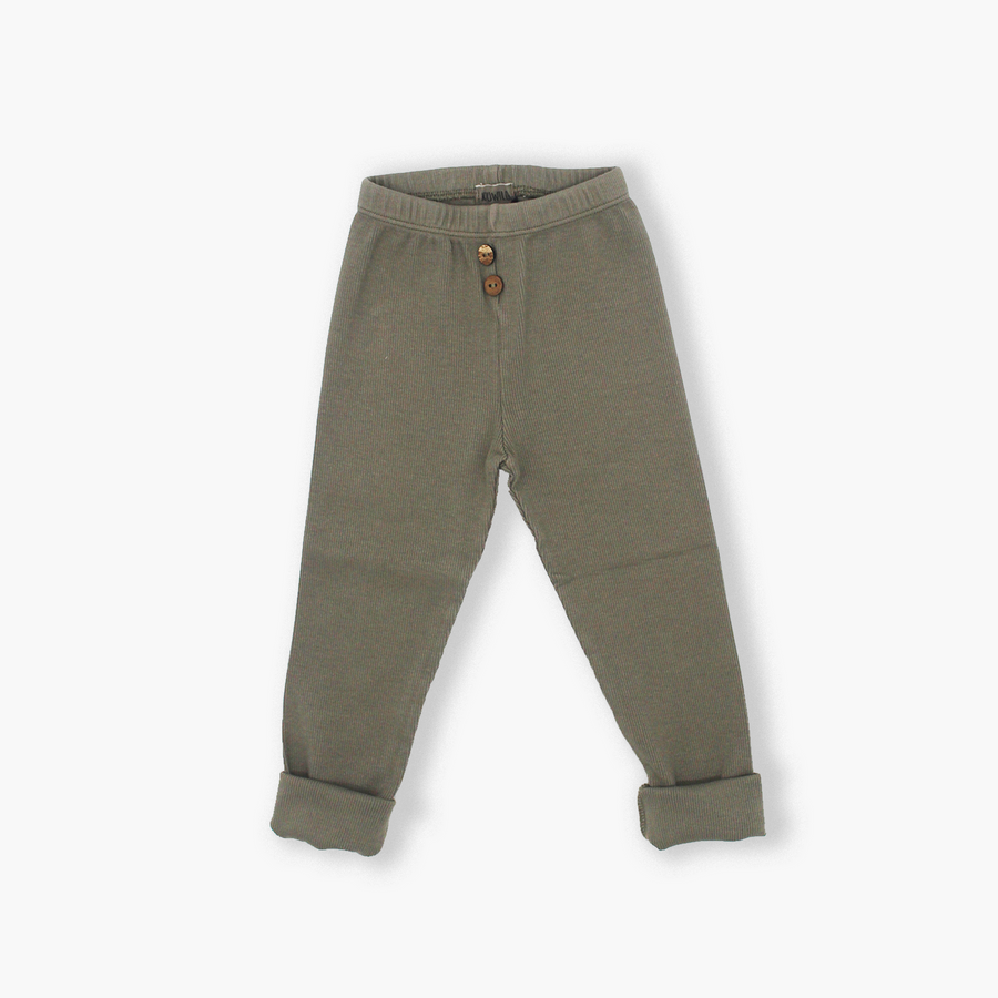 Organic Vintage Legging in Moss