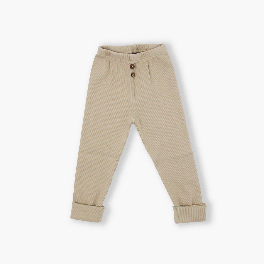 Organic Vintage Legging in Oatmeal