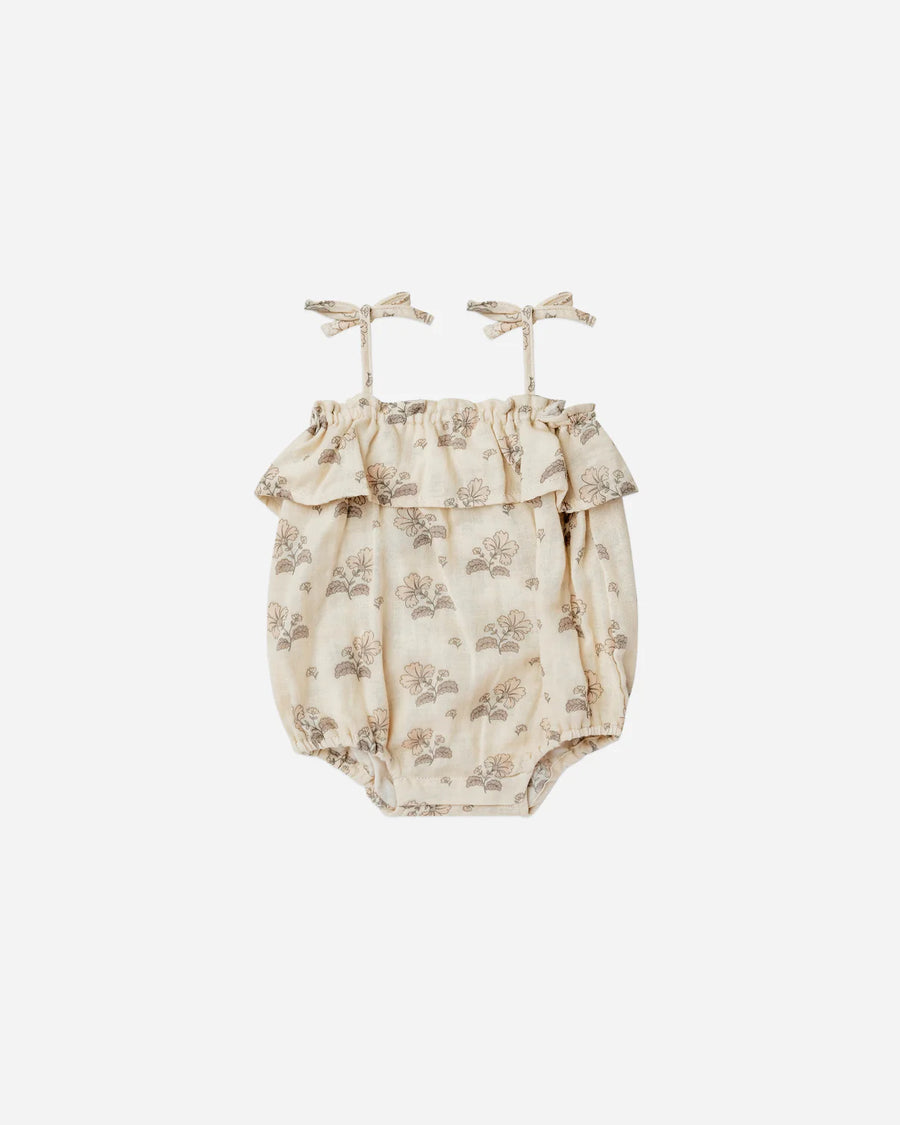 Ruffle Romper | Vintage Floral
