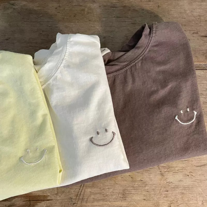 Smile Embroidery Tee