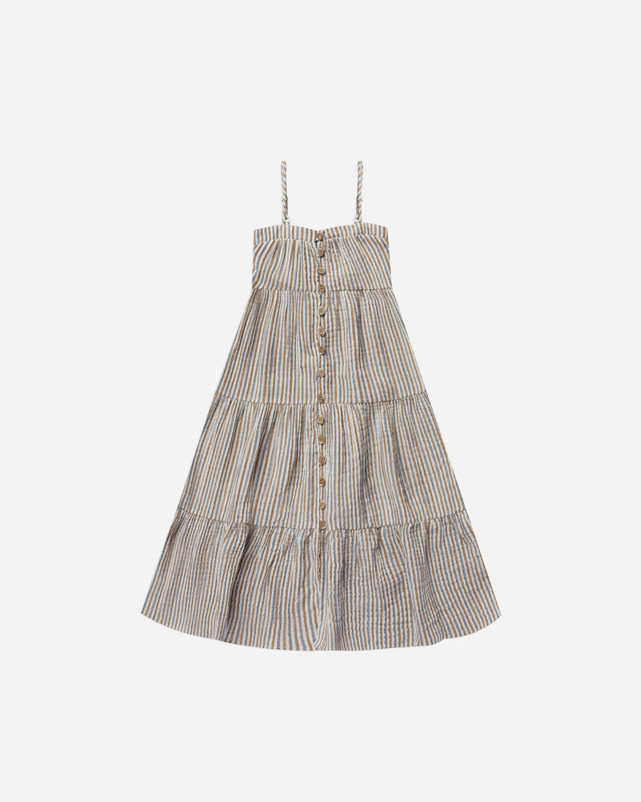 Tiered Maxi Dress | Nautical Stripe