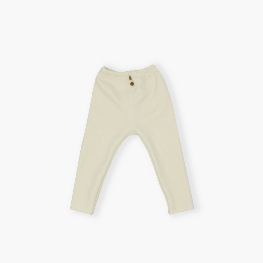 Winter Mink Kids Leggings in Cream