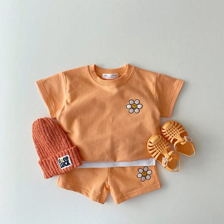Summer Flower Top Bottom Set